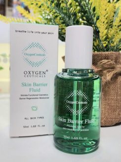 🌿 Oxygen Ceuticals Skin Barrier Fluid 綠氧活彈安瓶 50ml｜屏障修復＋抗皺提升