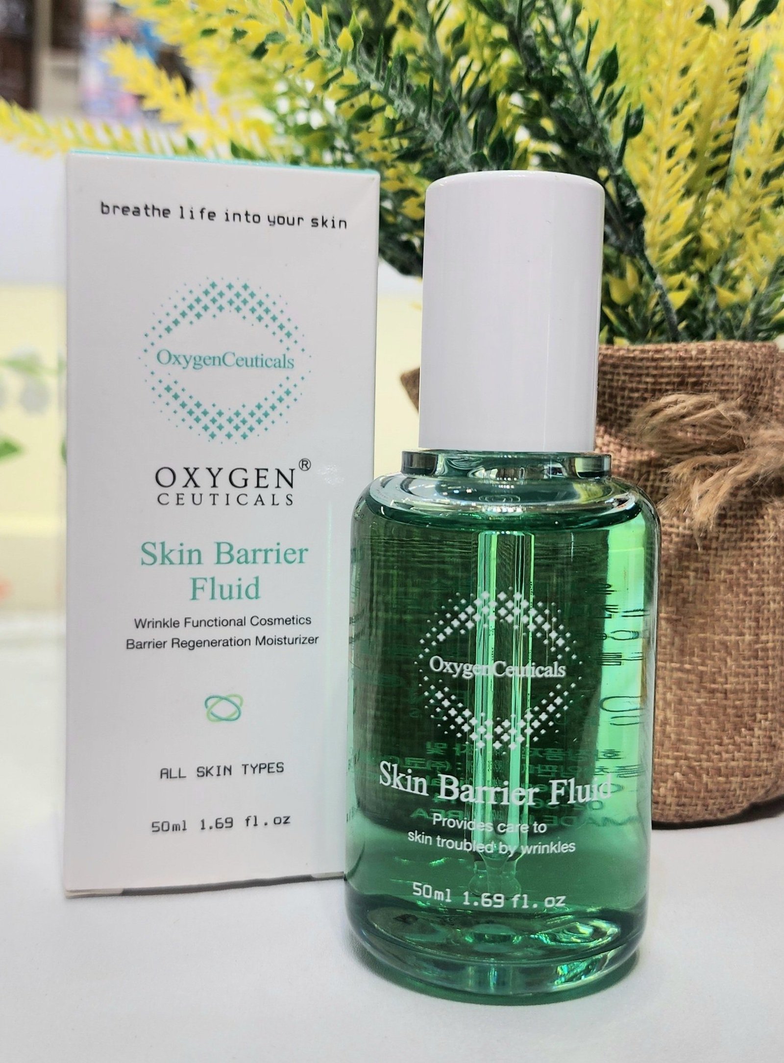 韓國Oxygen Ceuticals Skin Barrier Fluid 綠氧活彈安瓶50ml