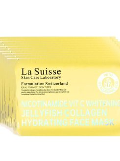 La Suisse 煙酸胺精華VIT-C膠原面膜，改善膚色暗啞、均勻膚色、減少色素沉澱