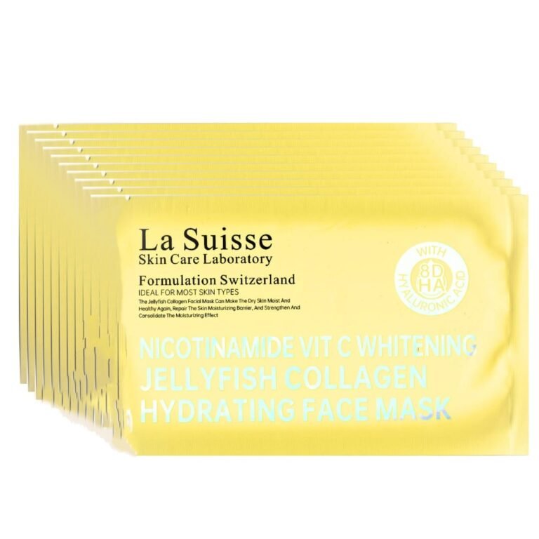 La Suisse 煙酸胺精華VIT-C膠原面膜，改善膚色暗啞、均勻膚色、減少色素沉澱