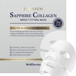Wellderma膠原蛋白凝膠面膜 Premium Sapphire Collagen Impact Fitting Mask