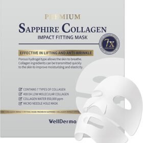 Wellderma膠原蛋白凝膠面膜 Premium Sapphire Collagen Impact Fitting Mask