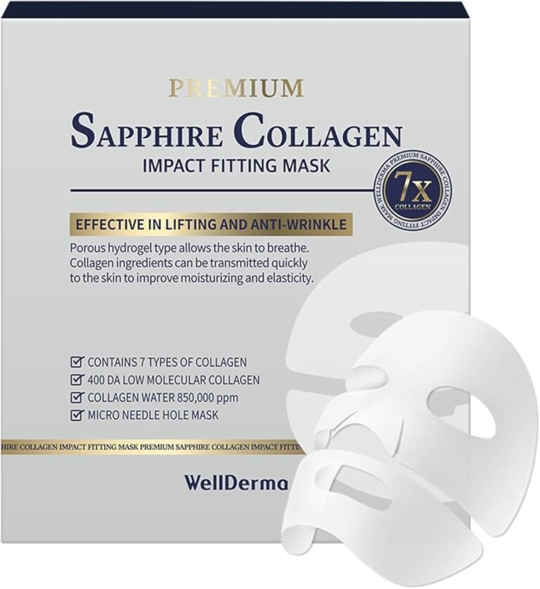 Wellderma膠原蛋白凝膠面膜 Premium Sapphire Collagen Impact Fitting Mask