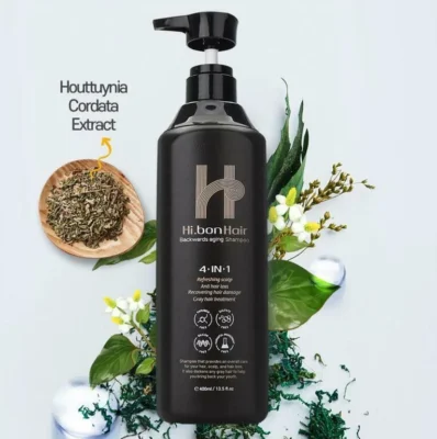 韓國 Hi.bonHair 4-IN-1 逆齡啡髮洗頭水400ml