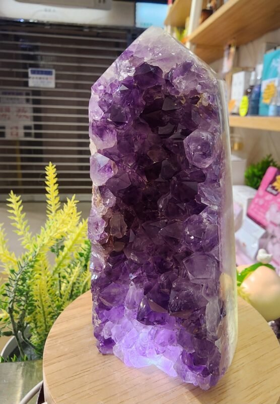烏拉圭紫晶瑪瑙能量柱