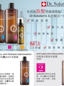 瑞士Dr.Solution’s 深層清潔毛囊去DHT 防脫激活髮根 洗髮露500ml